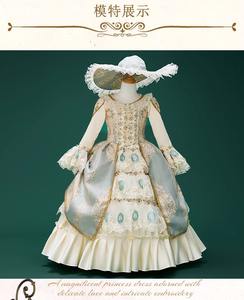 QWZ622 Vestido de estilo medieval para niños Nuevo vestido de escenario de drama Cumpleaños Cos Flotador Desfile Vestido de princesa - Product Image 2