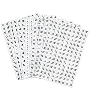 FX Garment Size Label Sticker Waterproof Clothing Size Sticker Printed <b>Tag</b> Sticker for <b>Clothes</b> Jeans Underwear - Product Image 1