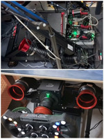 Kit de ventilateur de simulateur de course réglable d'usine original tuyau d'air extensible en aluminium simulant la vitesse du vent en fonction de la vitesse de la voiture