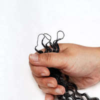 Extensions de cheveux au crochet pour revendeurs en gros, avec conception à fil invisible de haute qualité, pré-bouclées, boucles espagnoles, nœuds miracle