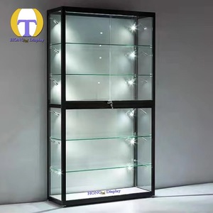 Gabinete de exhibición Smoke <span class=keywords><strong>Shop</strong></span> Fabricación <span class=keywords><strong>Cool</strong></span> New <span class=keywords><strong>Style</strong></span> Adecuado Más productos Display Showcase Caja de gabinete de vidrio blanco - Product Image 2