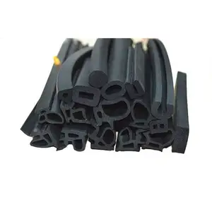 Customized D U P R B S H special shaped EPDM NBR rubber foaming Extruded Soft seal strips Profiles