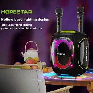ลำโพงคาราโอเกะ HOPESTAR <span class=keywords><strong>Partybox</strong></span> 600 300w กำลังขับสูง กันน้ำ พร้อมไมโครโฟนและบลูทูธ ของแท้ - Product Image 2