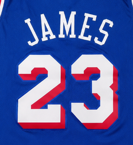 Maillots de basket-ball de haute qualité cousus pour l'équipe de Philadelphie, maillots des <span class=keywords><strong>76ers</strong></span> GOAT # 23 JAMES # 7 maillots marron 2026 en gros en stock - Product Image 2