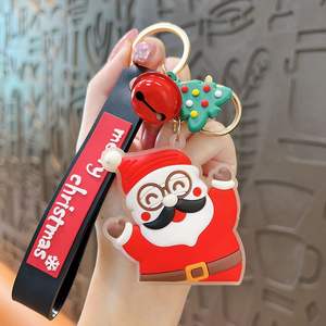 Bon marché PVC Père Noël Bonhomme <span class=keywords><strong>de</strong></span> neige Porte-clés 3D Porte-clés <span class=keywords><strong>de</strong></span> Noël personnalisé en caoutchouc - Product Image 6