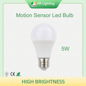 A60 <span class=keywords><strong>5W</strong></span> LED Radar Sensor de movimiento Bombilla Sensor de control de luz Bombilla LED A60 <span class=keywords><strong>E27</strong></span> <span class=keywords><strong>5W</strong></span> - Product Image 2