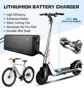 <span class=keywords><strong>Chargeur</strong></span> de scooter 48V3A, charge rapide pour batteries au lithium de vélo électrique/moteur/<span class=keywords><strong>hoverboard</strong></span>, protection contre les surcharges, portable, 150W, prise US - Product Image 3