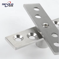 Support de porte pivotant moderne à charnière croisée 3D pour armoires et boîtes de cuisine - Meuble pliant invisible en acier inoxydable