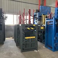 Compactadora Vertical Hidráulica de Alta Calidad en Oferta, Enfardadora Vertical para Cartón y Papel Reciclado