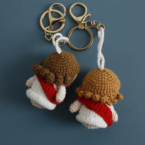 Llavero Colgante de Muñeca de Jesús y la <span class=keywords><strong>Virgen</strong></span> María de Guadalupe, Tejido a Mano con Hilo de Ganchillo Amigurumi, para Bautizo Cristiano - Product Image 3