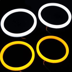 ไฟวงแหวน LED แบบสองสี วงแหวนแองเจิลอาย สีขาว-เหลือง ไฟเลี้ยว สำหรับ BMW <span class=keywords><strong>E40</strong></span> สภาพใหม่ - Product Image 6