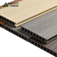 Planches de terrasse en WPC anti-UV lisses, co-extrusion, terrasse composite extérieure personnalisable