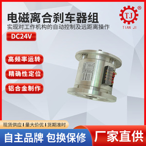 Embrayage électromagnétique à arbre traversant Tianji avec frein 8090 Nm 24 V 12 A à bride simple pour usage industriel - Product Image 4