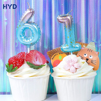 Bougie Chiffre 0-9 Fine et Élancée pour Gâteau, Cupcake, Anniversaire, Baby Shower, Mariage, Décoration de Table