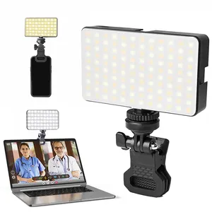 Led Telefoon Selfie Licht Met Display Oplaadbare Clip Video Licht Aangepast 3 Licht Modi Voor Make-Up Selfie Vlog Tiktok