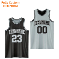 Maillot de basket-ball réversible personnalisé, respirant, gilets de basket-ball, chemises de basket-ball à séchage rapide