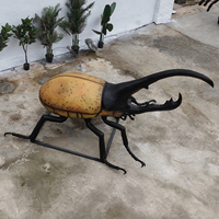 Sculpture réaliste personnalisée grandeur nature de dinosaure animatronique et insecte pour parc, zoo, musée (intérieur/extérieur)