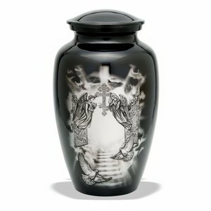 Urnas de cremación de latón para adultos hechas a mano modernas, urnas de entierro decorativas funerarias para hombres y mujeres, precio al por mayor - Product Image 1