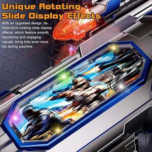 NOUVEAU Pistolet Jouet Électrique avec Jet de Brume, Sons, Lumières et Vibrations pour Enfants, Pistolet Jouet Fonctionnant sur Piles avec Lumières et Sons - Product Image 3