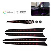 Kit d'éclairage d'ambiance pour Mercedes Benz Classe C W204 2010-2014, LHD/RHD, LED 64 couleurs, mise à niveau dynamique de l'intérieur, décoration