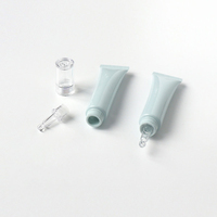 Tubes souples bleu clair pour cosmétiques, tubes vides de 15g pour brillant à lèvres, contenants de 15ml pour crème contour des yeux, tubes souples de 15ml pour essence et lotion.