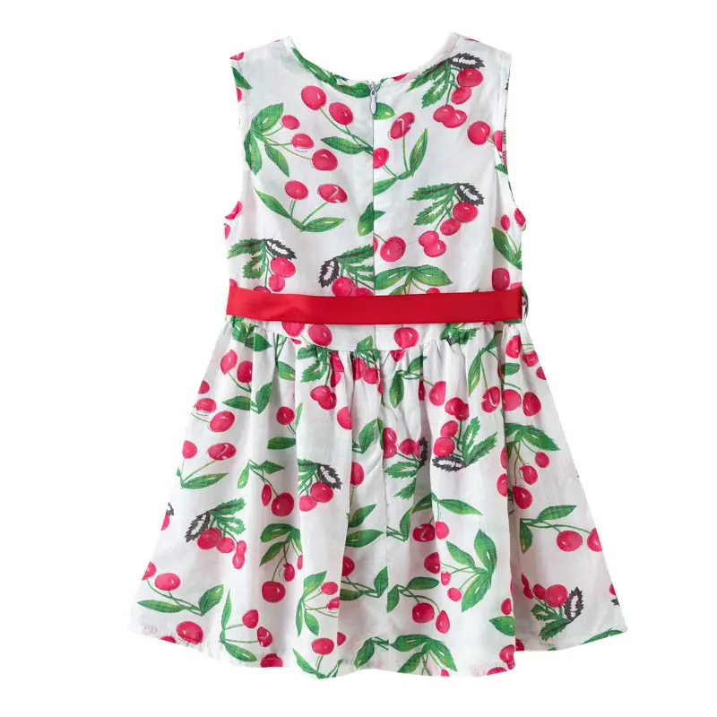 Neues ärmelloses A-Linien-Kleid mit Blumen druck für das einteilige Kleid der Sommer mädchen Kids Girls Tank Floral Dress