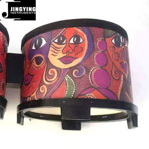 2024 Jingying Music Orff <span class=keywords><strong>Instrumento</strong></span> de percusión para niños, venta al por mayor 8 + 10 pulgadas <span class=keywords><strong>Bongo</strong></span> Drums Hand Clapped Drum African Drum - Product Image 4