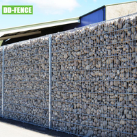 Boîtes de gabions en fil double galvanisé, clôture en treillis de gabions soudé, cadre métallique, clôture de sécurité, capuchons de poteaux de clôture disponibles en vente