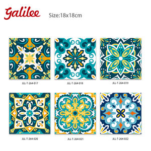 Sous-<span class=keywords><strong>plat</strong></span> carré en céramique à motif classique italien 18x18cm, épaisseur 10mm, écologique, isolant 3D en relief - Product Image 1