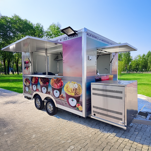 Camion de crème glacée bar mobile boissons camion de nourriture hotdog chariot de crème glacée <span class=keywords><strong>kiosque</strong></span> mobile remorque de nourriture <span class=keywords><strong>à</strong></span> vendre - Product Image 1