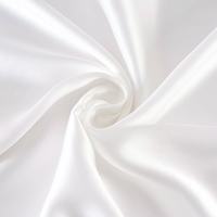 Tissu Charmeuse 100% Soie Tissé de Haute Qualité, Poids Moyen, Uni, Doux et Polyvalent pour Robes de Soirée, Vêtements, Literie, Foulards et Saris