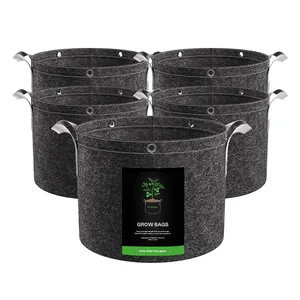 3 5 7 10 15 25 Gallon Jardin Non-tissé Arbre Pépinière Plantation Tissu Pot Sac de Culture Planteur Sacs de Culture Pour Légumes