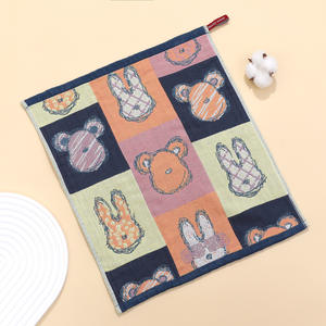 100 coton en gros 34x40cm 4 couches Jacquard mousseline gaze de coton <span class=keywords><strong>serviette</strong></span> pour enfants et adultes ensemble d'essuie-mains respectueux de la peau - Product Image 6