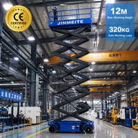 Plateforme de travail en hauteur à ciseaux hydraulique électrique automatique, élévateur de personnel télécommandé