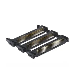 IDC Box Header DC3 Double-Row 6/8/10/12/14/16/18/20/24/26/30-50P JTAG Socket Connector Black 2.54mm Pitch