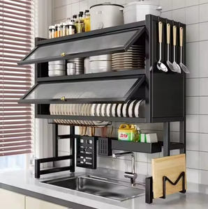 Multi-layer Double Tier Modern Non-folding Kitchen Dish and Bowl <b>Drying</b> <b>Rack</b> Carbon Steel Multifunction Sink Dish <b>Rack</b> - Product Image 1