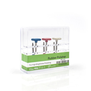 Kit de disques de polissage auto-lustrants en caoutchouc diamanté, 3 grains, RA 2,35 mm, pour résine composite, zircone, outils de laboratoire <span class=keywords><strong>dentaire</strong></span> - Product Image 1