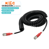Câble Coaxial Flexible BNC Mâle-Mâle à Ressort pour Caméra DVR, Équipement SDI, Transmission Vidéo, Adaptateur d'Extension