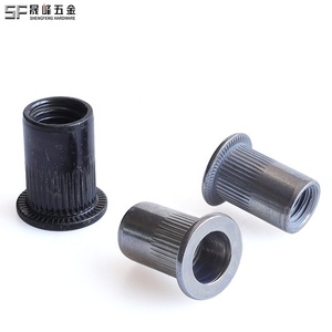 <span class=keywords><strong>Tuercas</strong></span> remachables <span class=keywords><strong>de</strong></span> cabeza plana con cuerpo moleteado <span class=keywords><strong>y</strong></span> extremo abierto, <span class=keywords><strong>de</strong></span> acero al carbono cincado, métricas/unidas M4M5M6M8M10M12 1/4'' 5/16'' 3/8'' 1/2'' - Product Image 4