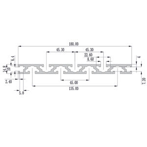 Profil ekstrusi <span class=keywords><strong>aluminium</strong></span> 15x180 Industrial perawatan permukaan lapisan oksidasi anodic untuk mesin ukir Panel berbentuk T - Product Image 3