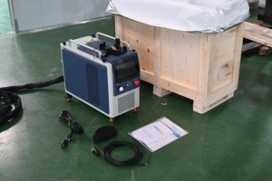 DMK 200w 300w 500W macchina di pulizia Laser a impulsi raffreddata ad aria con configurazione Rack per un comodo servizio di pulizia - Product Image 4