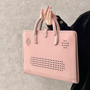 <span class=keywords><strong>Funda</strong></span> Protectora para Portátil de Cuero Sintético Rosa, <span class=keywords><strong>Funda</strong></span> para Portátil de 14 y <span class=keywords><strong>16</strong></span> <span class=keywords><strong>Pulgadas</strong></span> con Asa para Mujer - Product Image 4