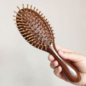 Professional Wooden airbag Detangling <b>Brush</b> Bathroom Hair Scalp Massage <b>Brush</b> - Product Image 4