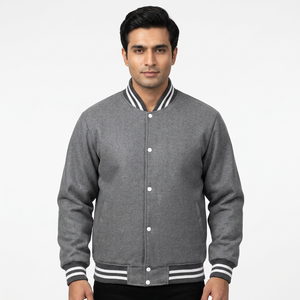 Custom Logo OEM Custom Fashionable Luxury Embroidered <b>Velvet</b> Varsity Velour Track Letterman <b>Jacket</b> Custom <b>Men</b> - Product Image 1