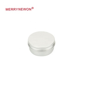 50g 50ml chinese tea Aluminium Packaging metal jar cosmetic caviar tin can gold round tea tin LH57*27mm