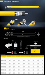 Aok 110 מנוע tubular v AM45-50/12e AM45-20/17e משמש לתריס תריס - Product Image 4