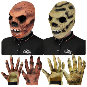 <span class=keywords><strong>Masque</strong></span> de crâne effrayant en latex pour Halloween avec gants, costume de démon visage de fantôme pour <span class=keywords><strong>maison</strong></span> hantée, escape room, fête, cosplay, personnalisable - Product Image 6