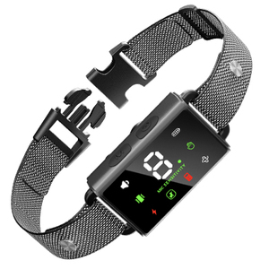 Collier d'entraînement anti-aboiement rechargeable 2-en-1 pour chiens, 8 niveaux de sensibilité, collier d'entraînement par vibration et choc, vente en gros, commande en gros - Product Image 4
