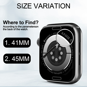 Alta calidad Anti Scratch impermeable cobertura completa cubrir el borde reloj <span class=keywords><strong>Protector</strong></span> de pantalla para Iwatch película protectora 6PCS - Product Image 6