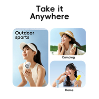 OEM ODM Lollipop-Ventilator Mini Tragbarer Handventilator USB Wiederaufladbarer Akku Blattloser Umweltfreundlicher Luftkühler für Haushalt und Outdoor